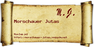 Morschauer Jutas névjegykártya